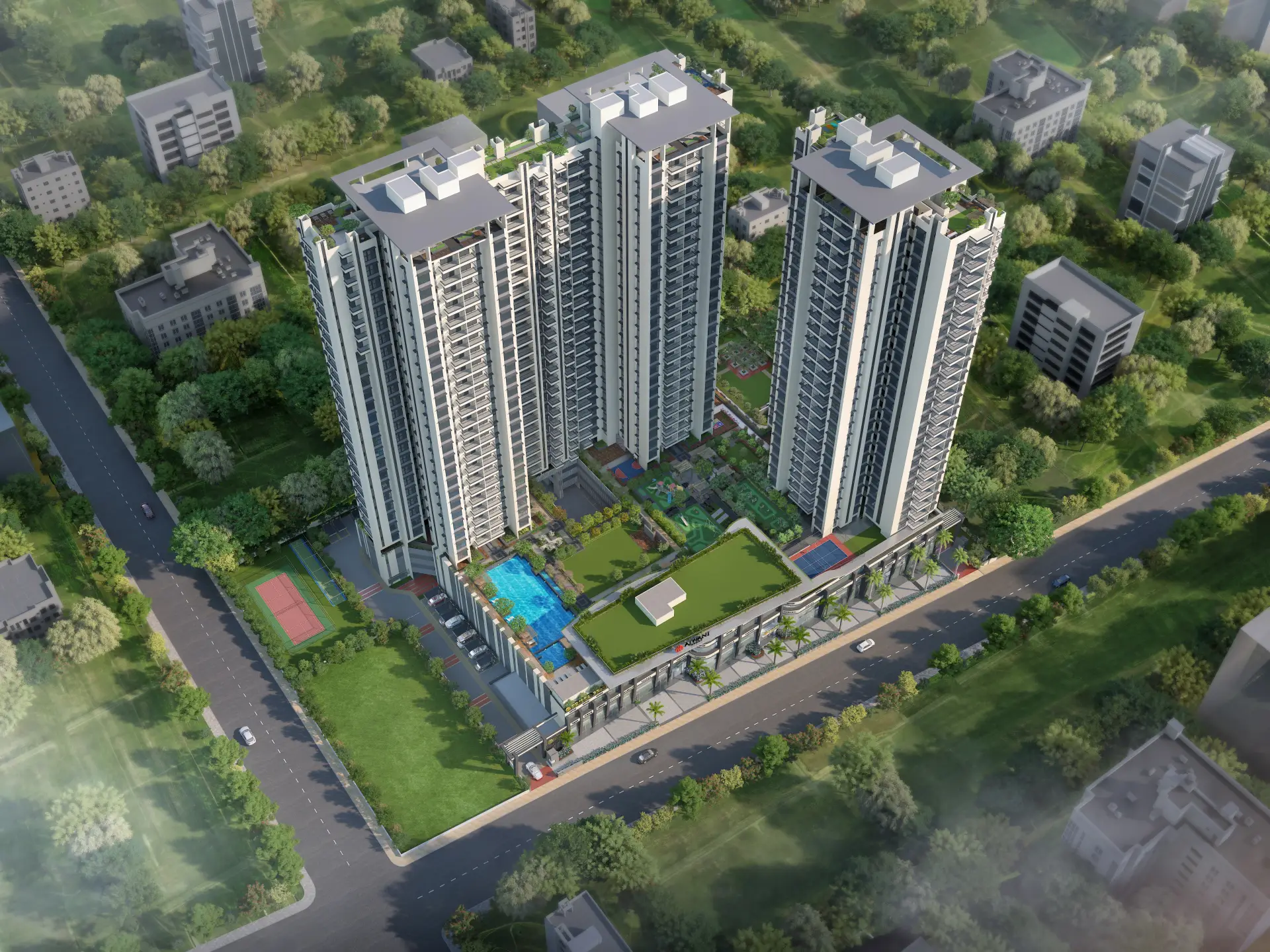 Prissa Pratham — Bird's eye view of the project